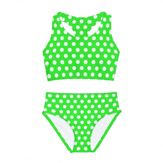 Girls Lime Swimsuit  AOP 