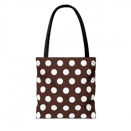 Black Polka Dot Tote Bag