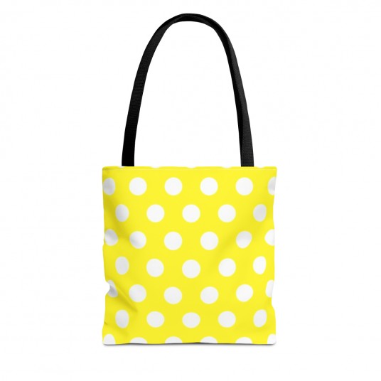 Yellow Polka Dot Tote Bag