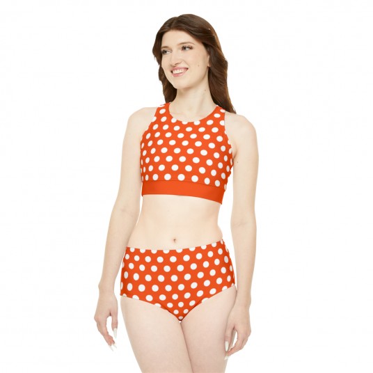 Orange Polka Dot Sporty Set 