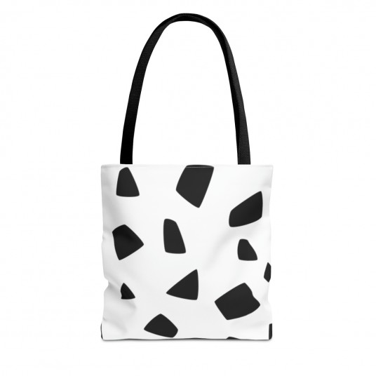 Black and White Tote Bag  AOP 