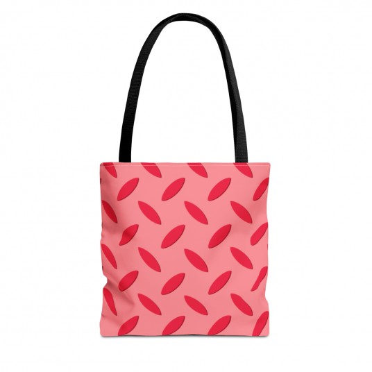 Red and Pink Metal Print Tote Bag
