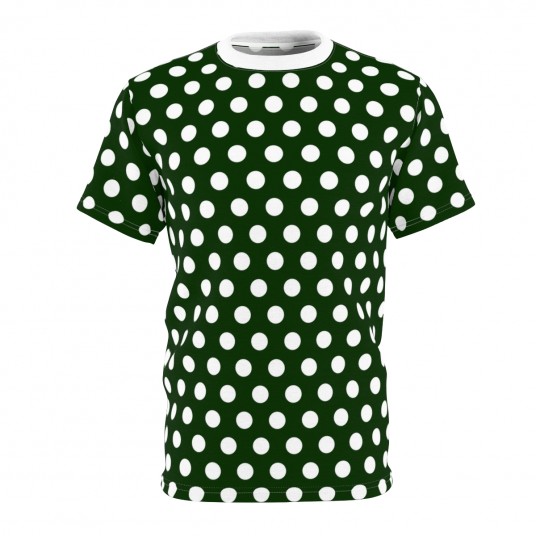Unisex Green Polka Dot Tee 