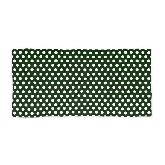 Green Polka Dot Beach Towel