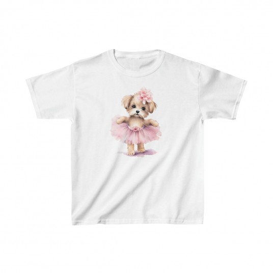 Kids Dog Ballerina  1 Tee