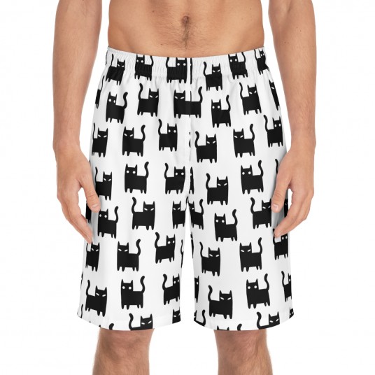 Black Cat Board Shorts 