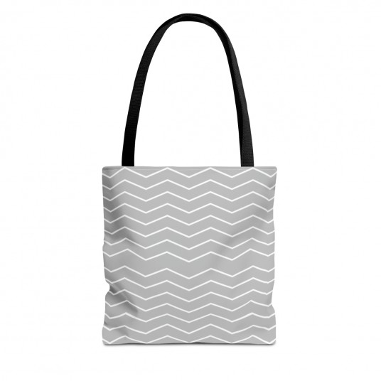 Grey Ziggy Tote Bag 