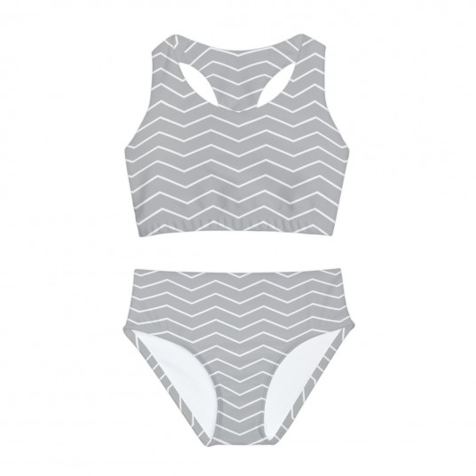 Girls Grey Ziggy Swimsuit