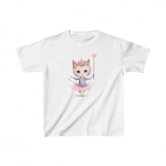 Kids Cat Ballerina  4 Tee