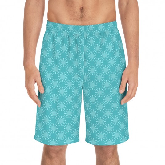 Aqua Shell Board Shorts