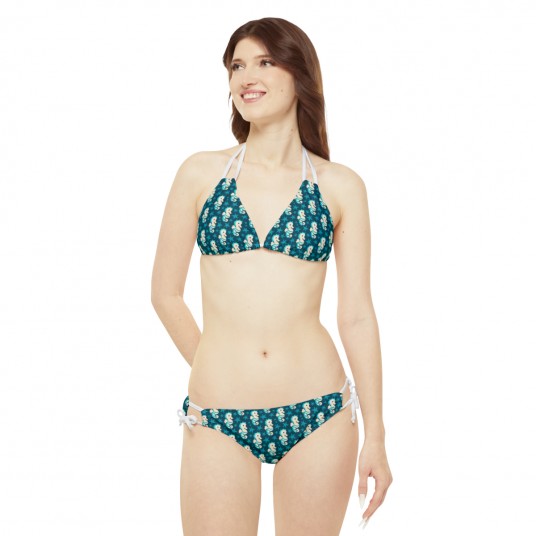 Seahorse Dark Blue Bikini Set 