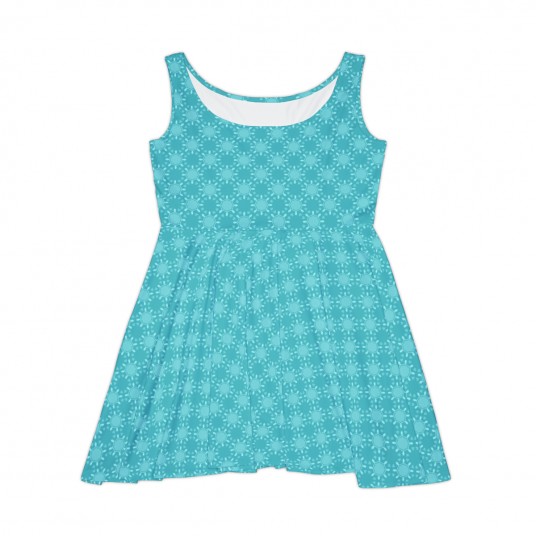 Aqua Shell Skater Dress