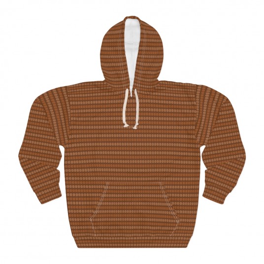 Coffee Stripes Pullover Hoodie 