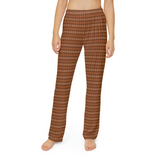 Kids Coffee Stripes Pajama Pants