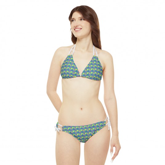 Rainbow Geo Diamond Bikini Set 