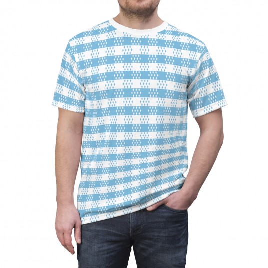 Unisex Baby Blue Gingham Tee 