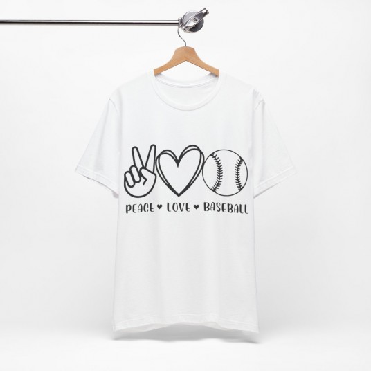 Peace Love Baseball Tee