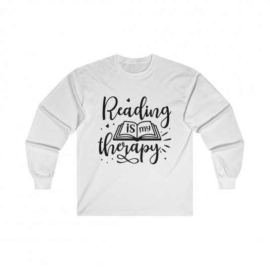 Reading is My Therapy Long Sleeve Tee