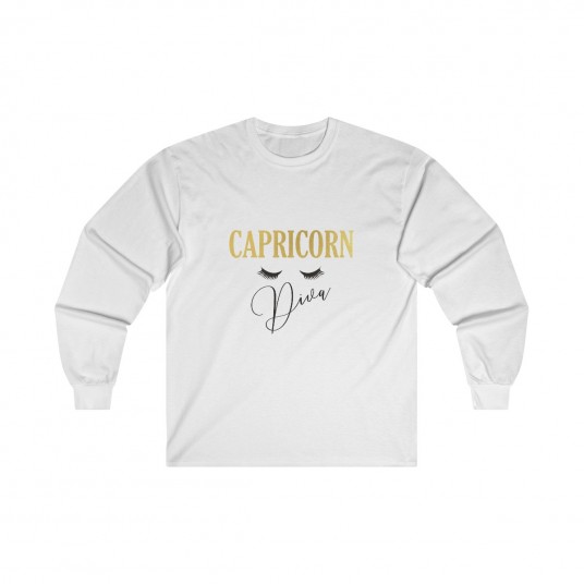 Capricorn Diva Long Sleeve Tee
