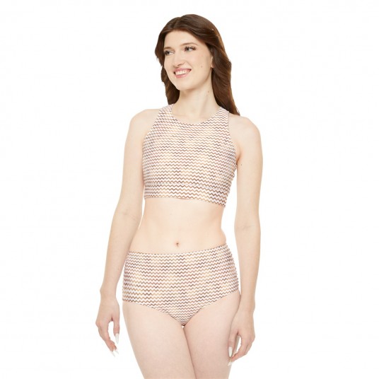 Gold Zig Zag Sporty Set