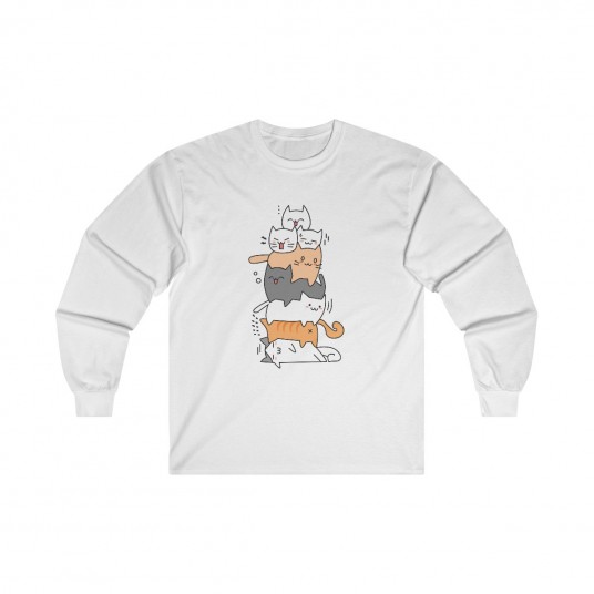 A Pile of Cats Long Sleeve Tee