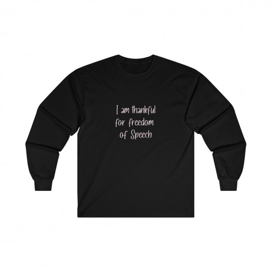Freedomm of Speech  Long Sleeve Tee