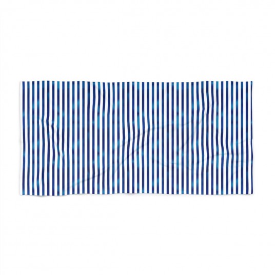 Blue Striped Beach Towel