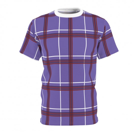 Purple Plaid Tee 