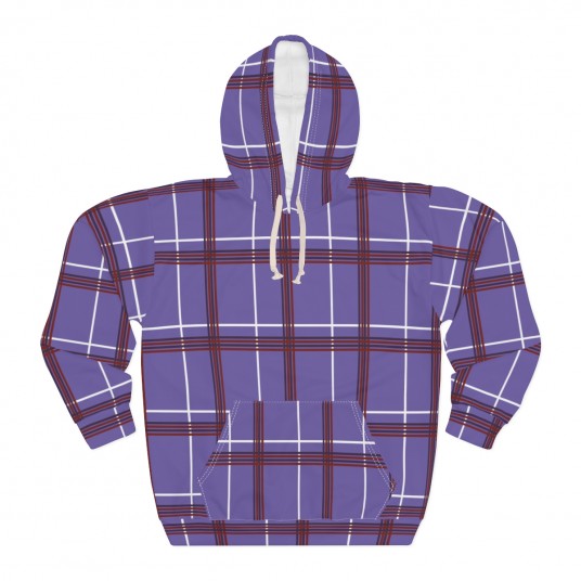 Purple Plaid Hoodie