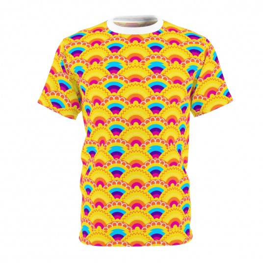 Unisex Yellow Rainbow Scales Tee 