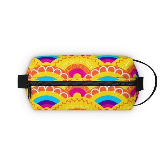Yellow Rainbow Scales Toiletry Bag