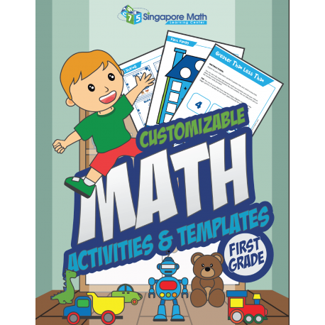 Customizable Math Activities, Templates, Cut-Out Manipulatives Grades K-1