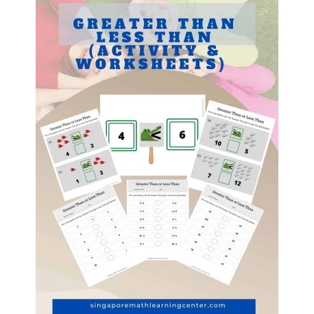 Printable Activity & Worksheets: More Than Less Than