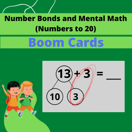 BOOM CARDS: Number Bonds and Mental Math (NUMBERS TO 20)