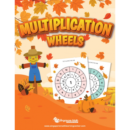 FREE: Fall-Themed Multiplication Wheels