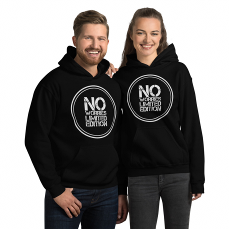 No Worries Limited Edition White Unisex Hoodie