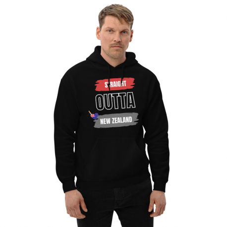 Straight Outta New Zealand Flag Unisex Hoodie