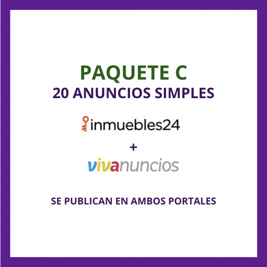 Paquete C inmuebles24 y Vivanuncios