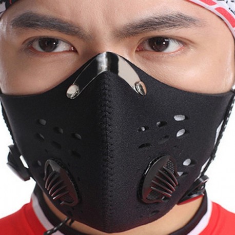 Mascara Antiviral para la prevención de Coronavirus con Mascarilla Facial con filtro de carbón activado Anti Polución