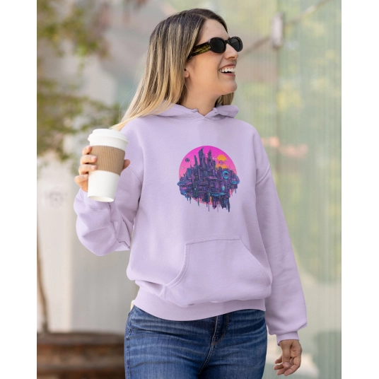 Futuristic Cityscape Hoodie