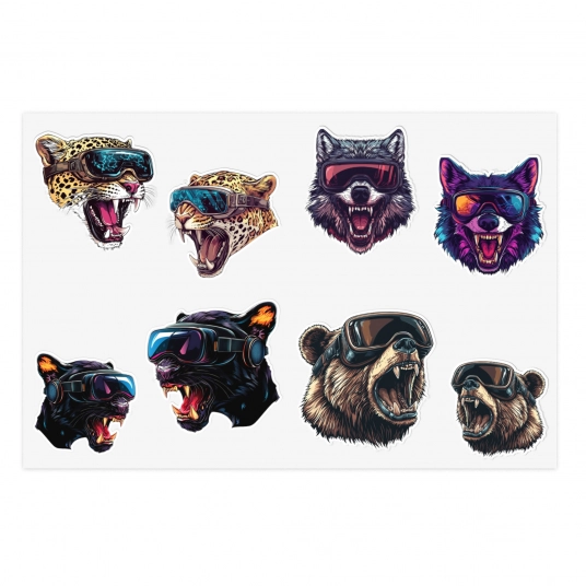 VR Beast Sticker Sheet