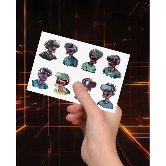 Zombie VR Sticker Sheet