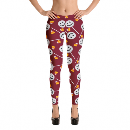 Candy corn and ghost suckers leggings