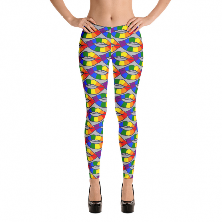 Fun lip leggings, fun yoga pants, workout leggings, best fun leggings, sports leggings, capri leggings, leggings for women, sexy