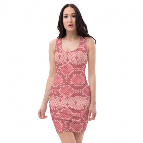 Pink Camouflage bodycon dress