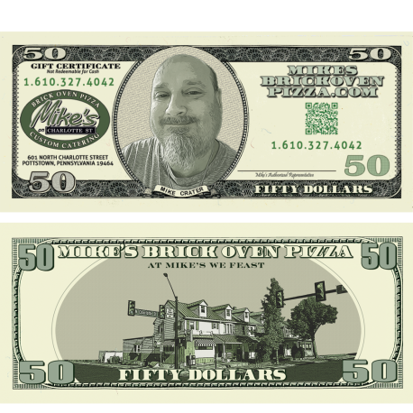 $50 Mikes Bucks Gift Certificate - Special Edition