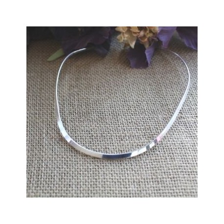 CM4 Sterling Silver 4mm Simple Collar