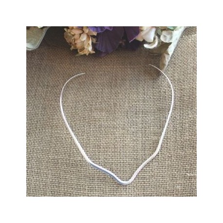 CM5 Sterling Silver 4mm Collar With Wave Shaped Bottom