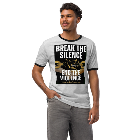 YCBF Break The Silence Unisex Ringer T-Shirt