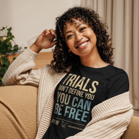 YCBF Trials Don't Define You Gold/Teal Gradient Women's Tee